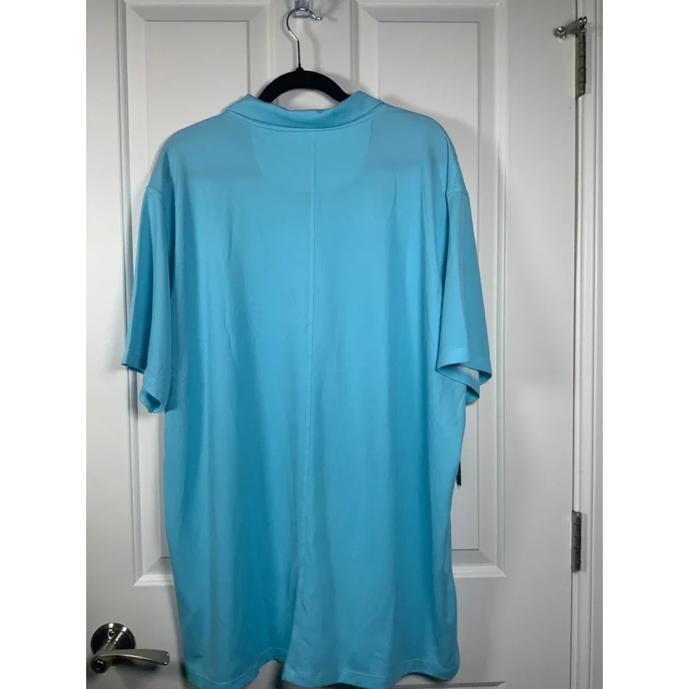Nike Dri-FIT Polo Shirt Mens XXL Blue Short‎ Sleeve Standard Fit Golf Top, NWOT